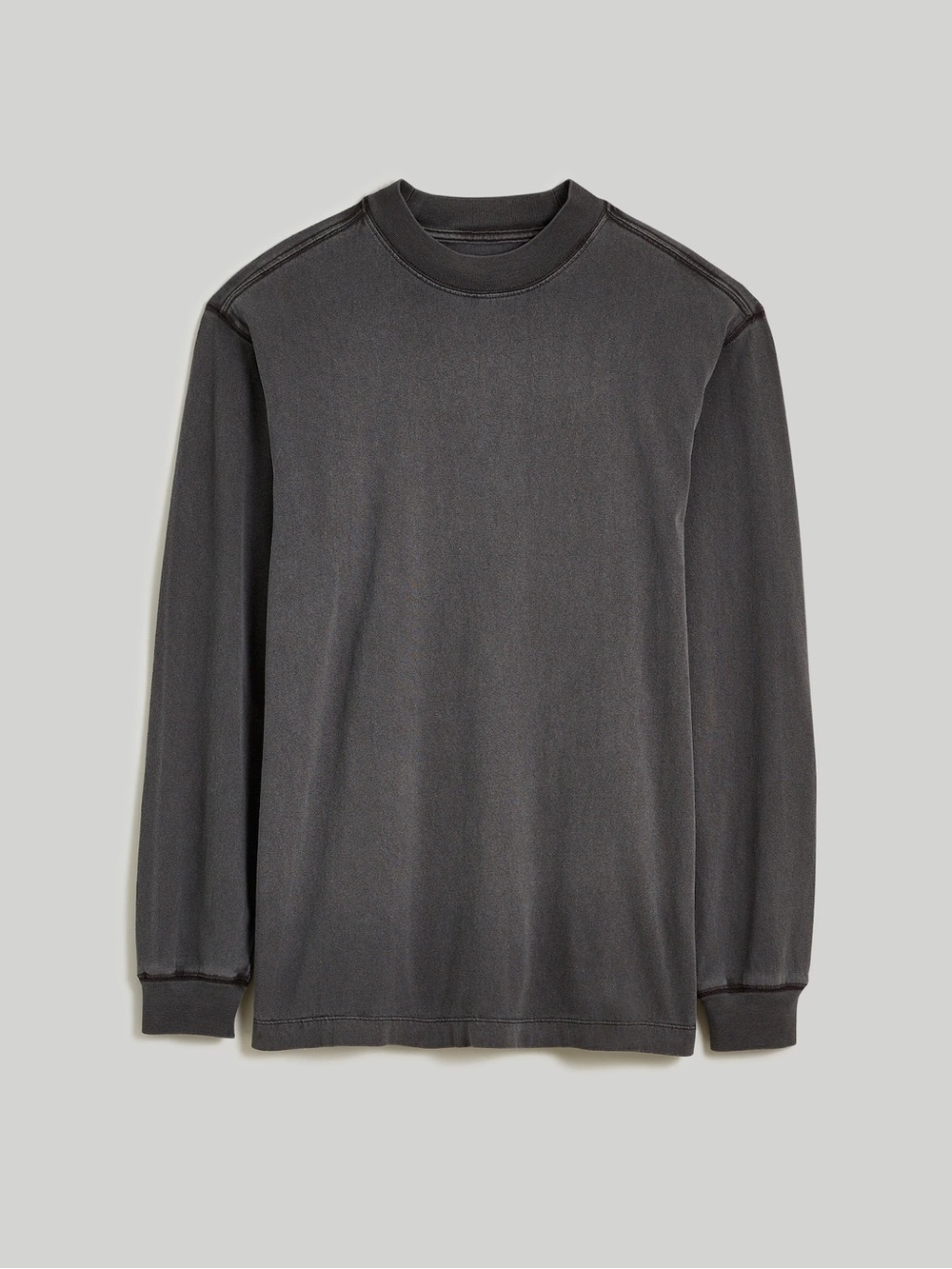 Madewell Garment-Dyed Mockneck Long-Sleeve Tee